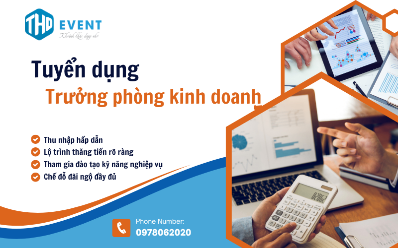 TUYỂN DỤNG TRƯỞNG PHÒNG KINH DOANH