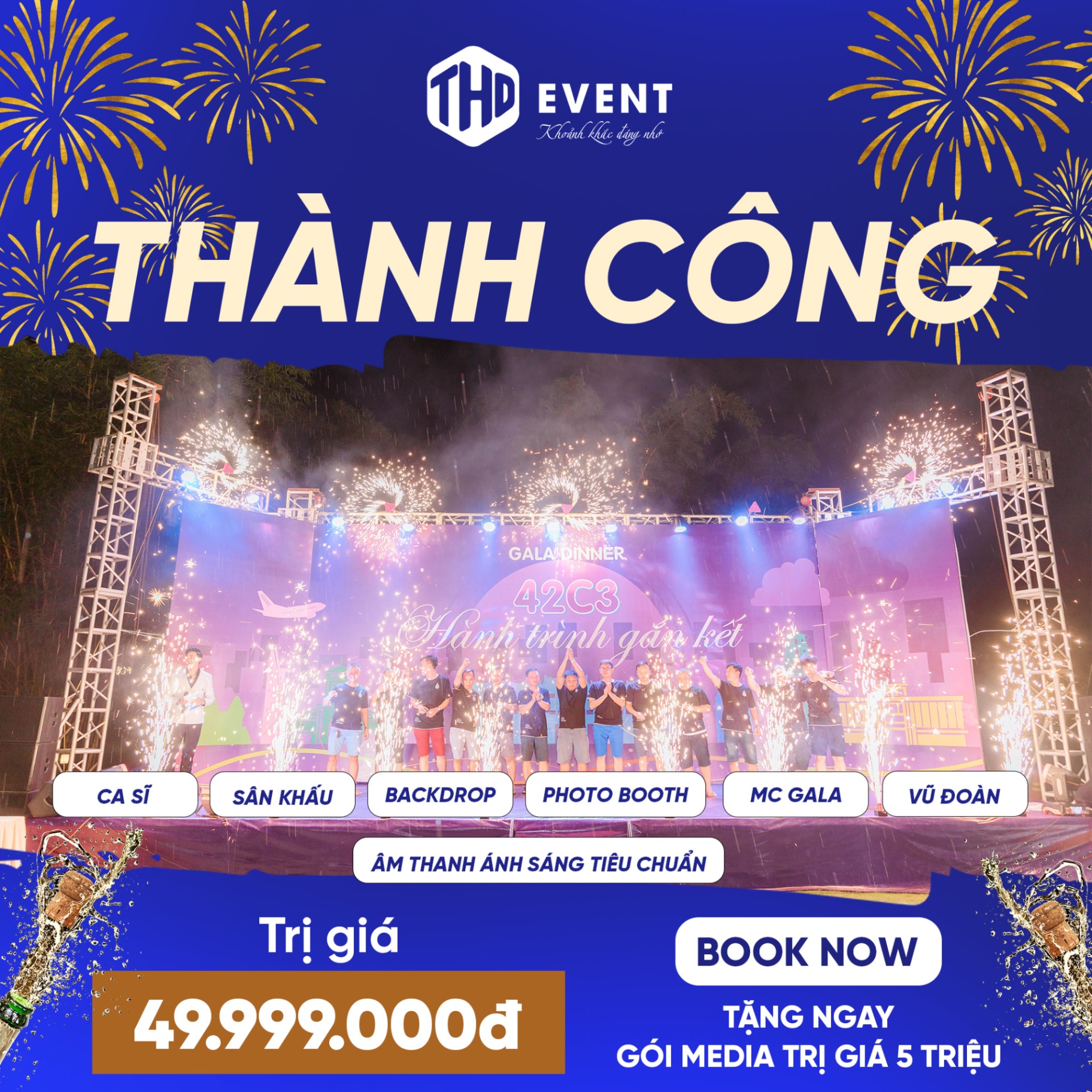 Gói tổ chức sự kiện Year End Party “ Thành Công” - Tạo dấu ấn đặc biệt cho kỷ niệm cuối năm - Hình 1