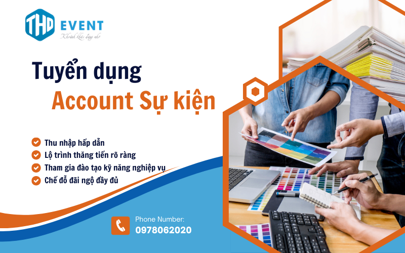 TUYỂN DỤNG NHÂN VIÊN ACCOUNT SỰ KIỆN - Hình 1