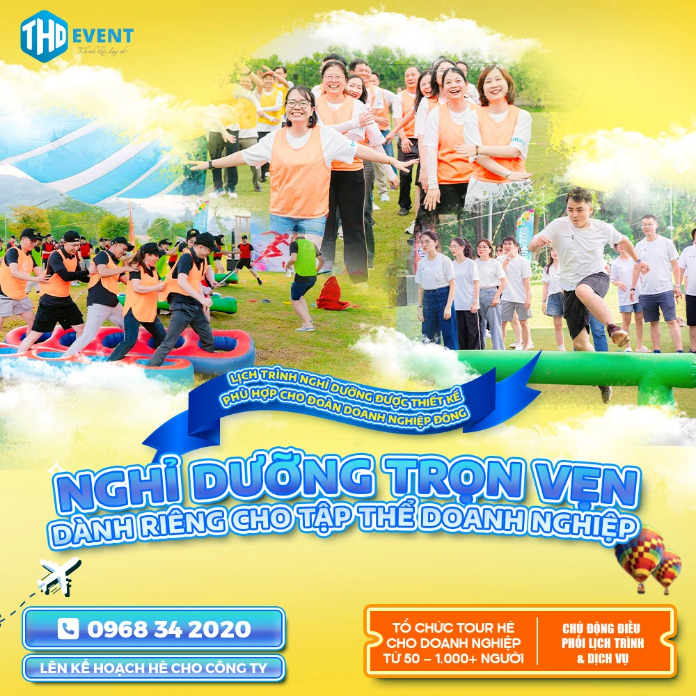 COMPANY TRIP DOANH NGHIỆP: GIẢI PHÁP TOUR - TEAMBUILDING - GALA DINNER TRỌN GÓI - Hình 4