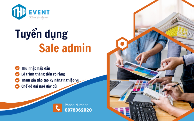 TUYỂN DỤNG NHÂN VIÊN SALE ADMIN